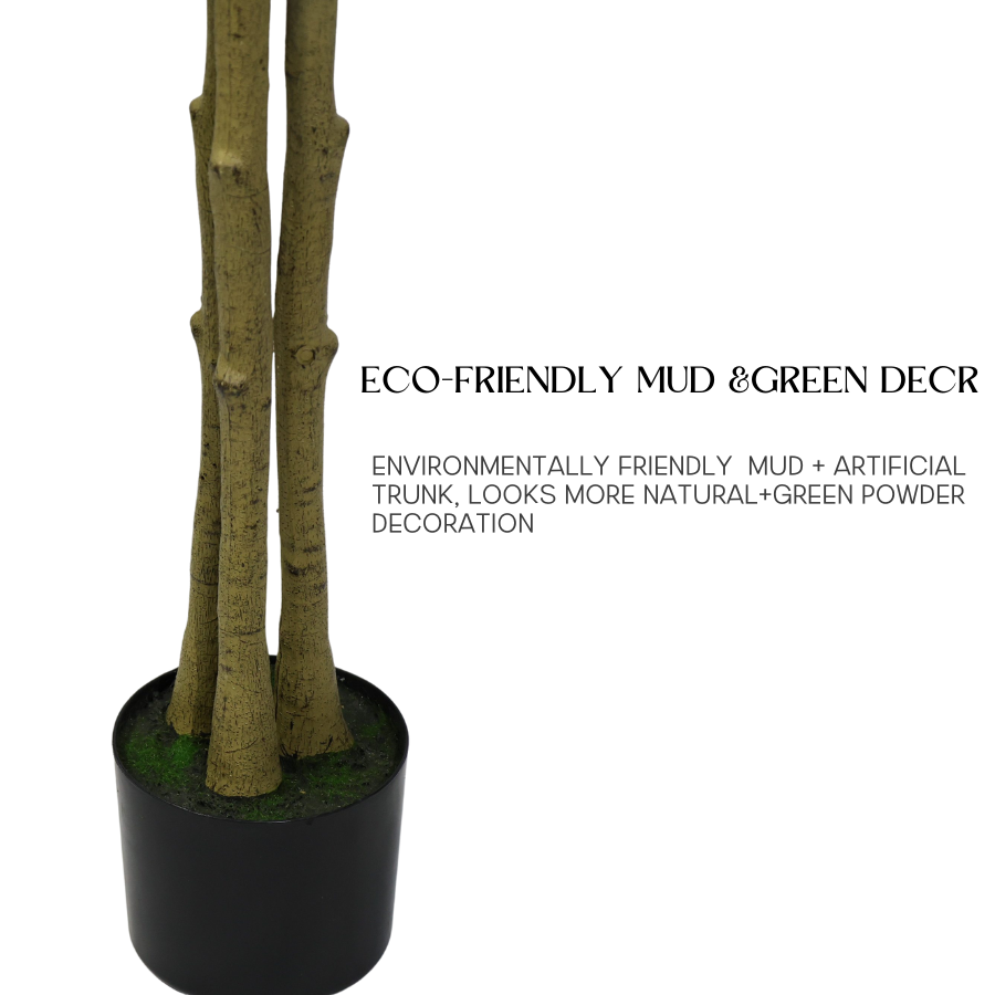 170cm Detachable Faux Banyan Tree Modern Style Artificial Ficus Plant