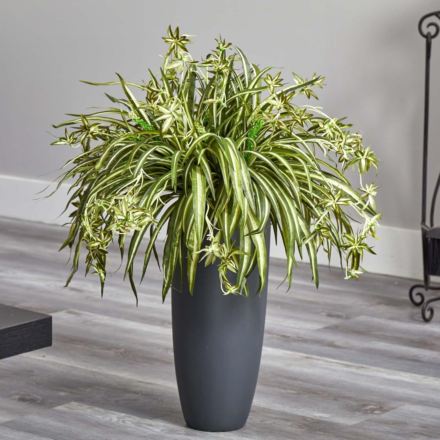 33in. Spider Artificial Plant in Cylinder Planter