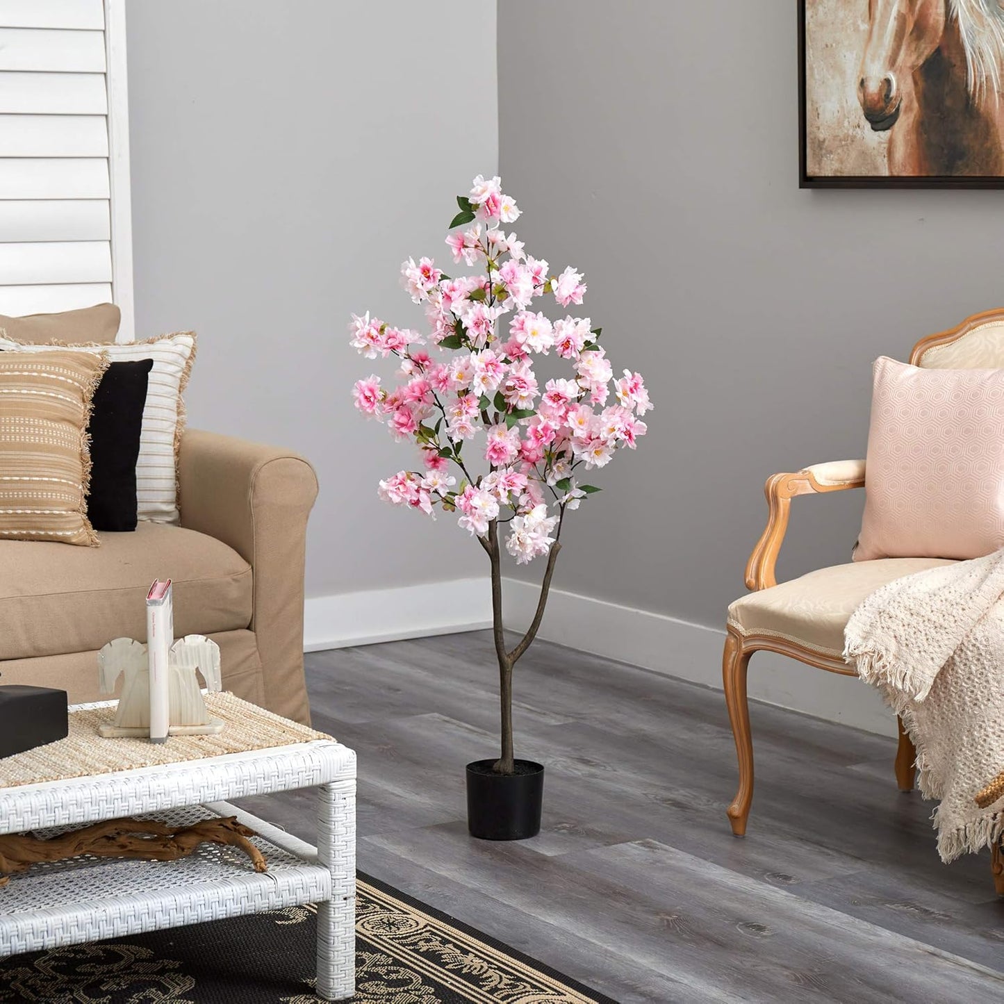4ft. Cherry Blossom Artificial Tree, Pink
