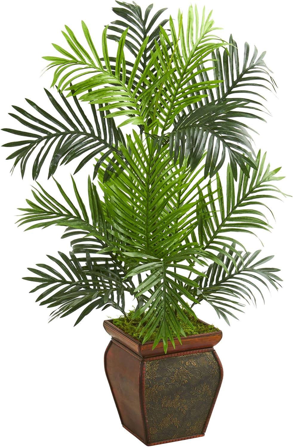 3ft. Paradise Palm Tree in Decorative Planter Artificial Plant, 17" D x22 W x3 Ft, Green