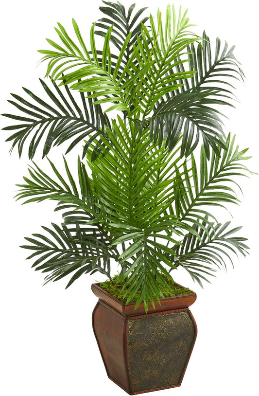 3ft. Paradise Palm Tree in Decorative Planter Artificial Plant, 17" D x22 W x3 Ft, Green