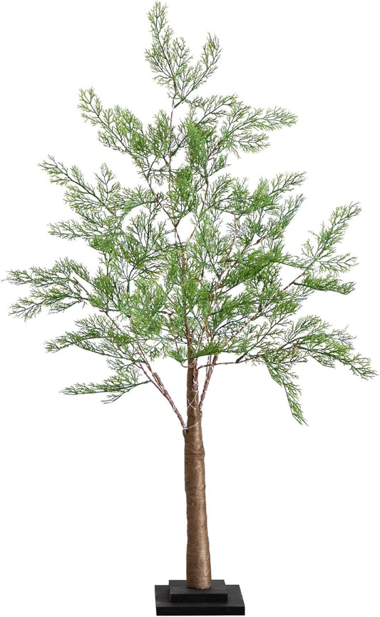 3ft. Lighted Artificial Cypress Tree with 120 Warm White LED Lights