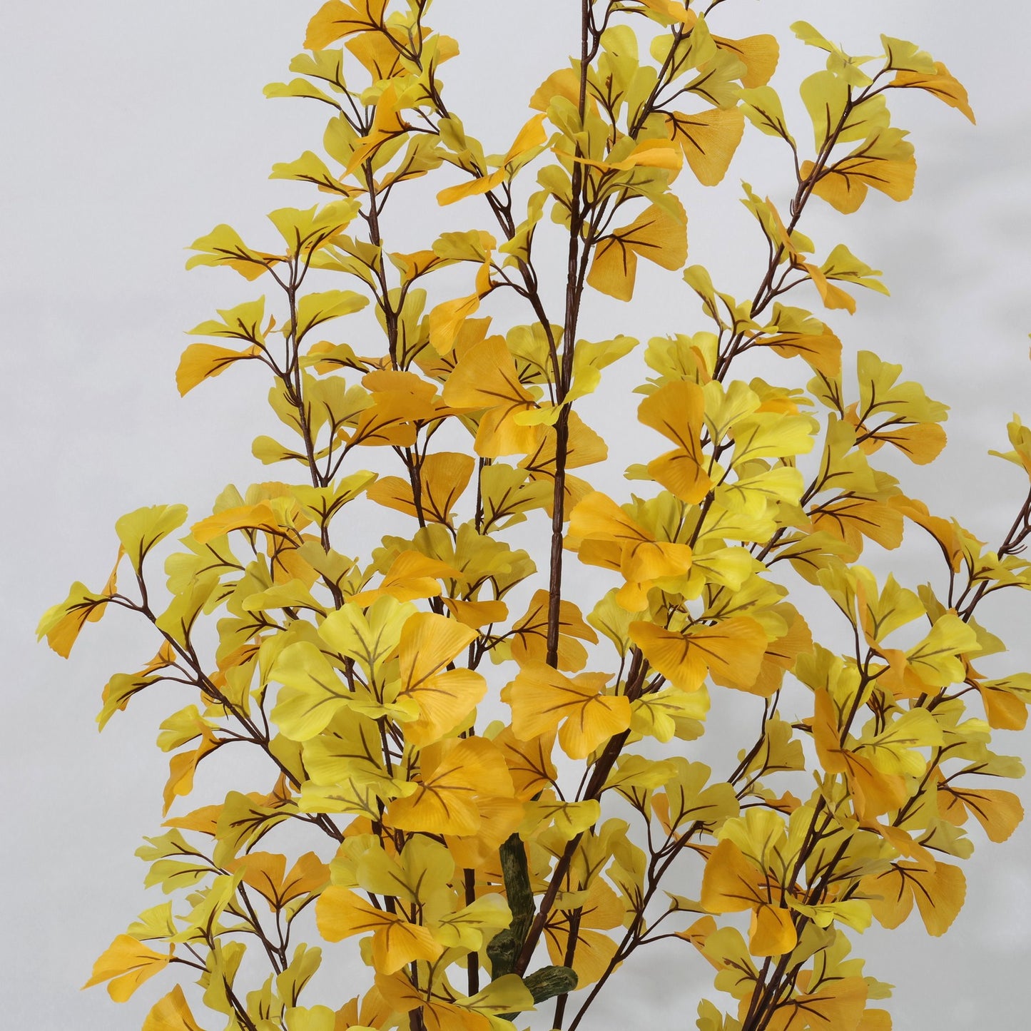 150cm Retro Autumn Yellow Non Detachable Artificial Ginkgo Plant