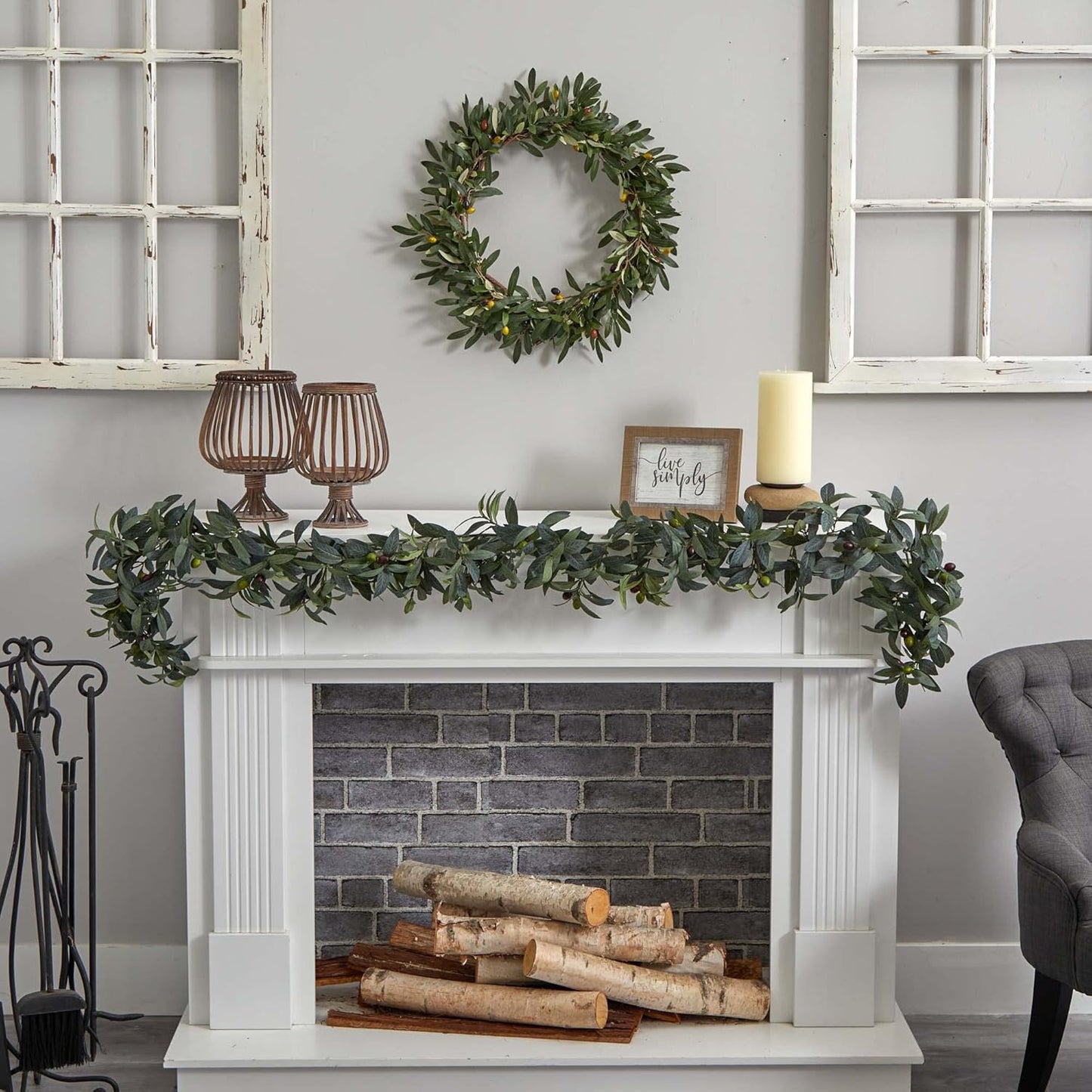 6.5ft. Olive Artificial Garland