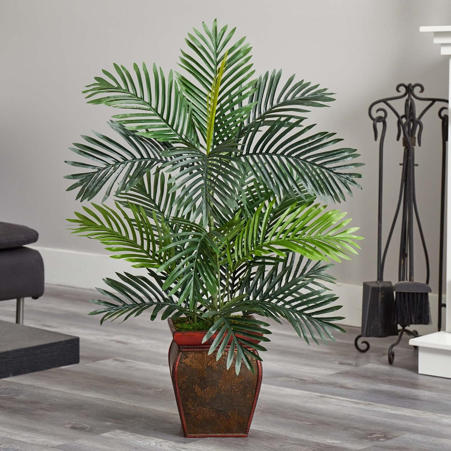 3ft. Paradise Palm Tree in Decorative Planter Artificial Plant, 17" D x22 W x3 Ft, Green