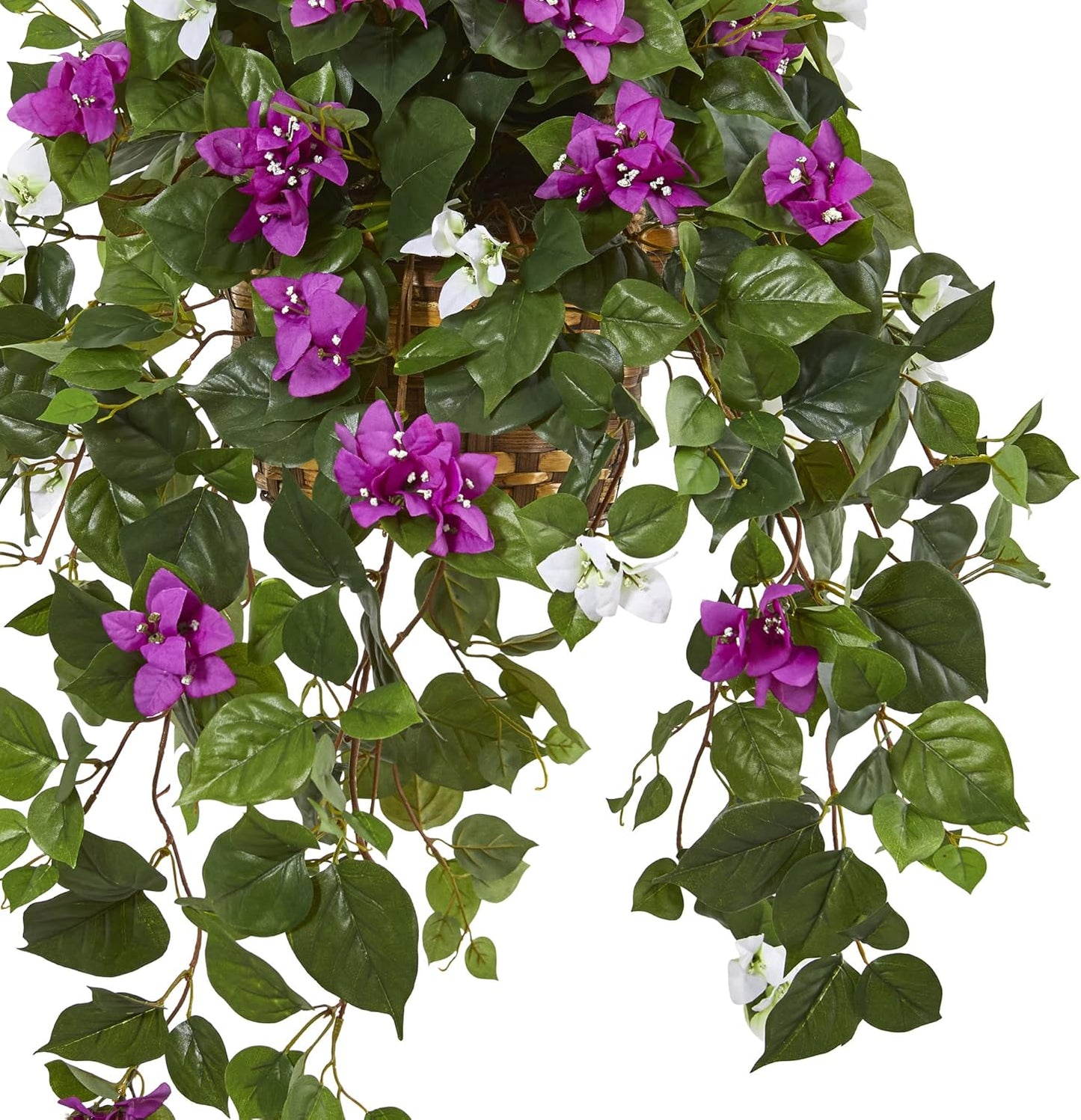 30in. Mixed Bougainvillea Artificial Plant Hanging Basket
