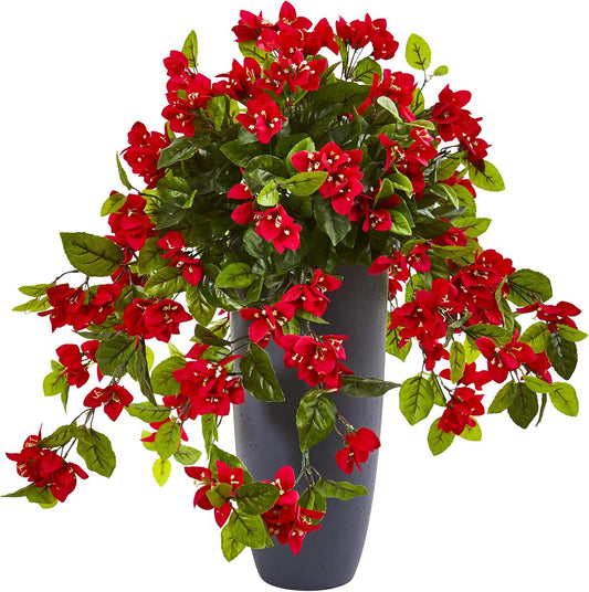 26in. Bougainvillea Artificial Plant in Planter UV Resistant (Indoor/Outdoor)