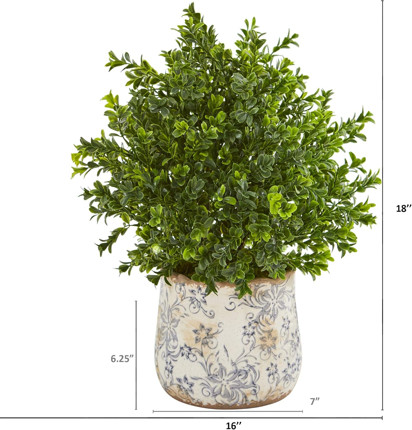 18in. Sweet Grass Artificial Plant in Floral Vase (Indoor/Outdoor)