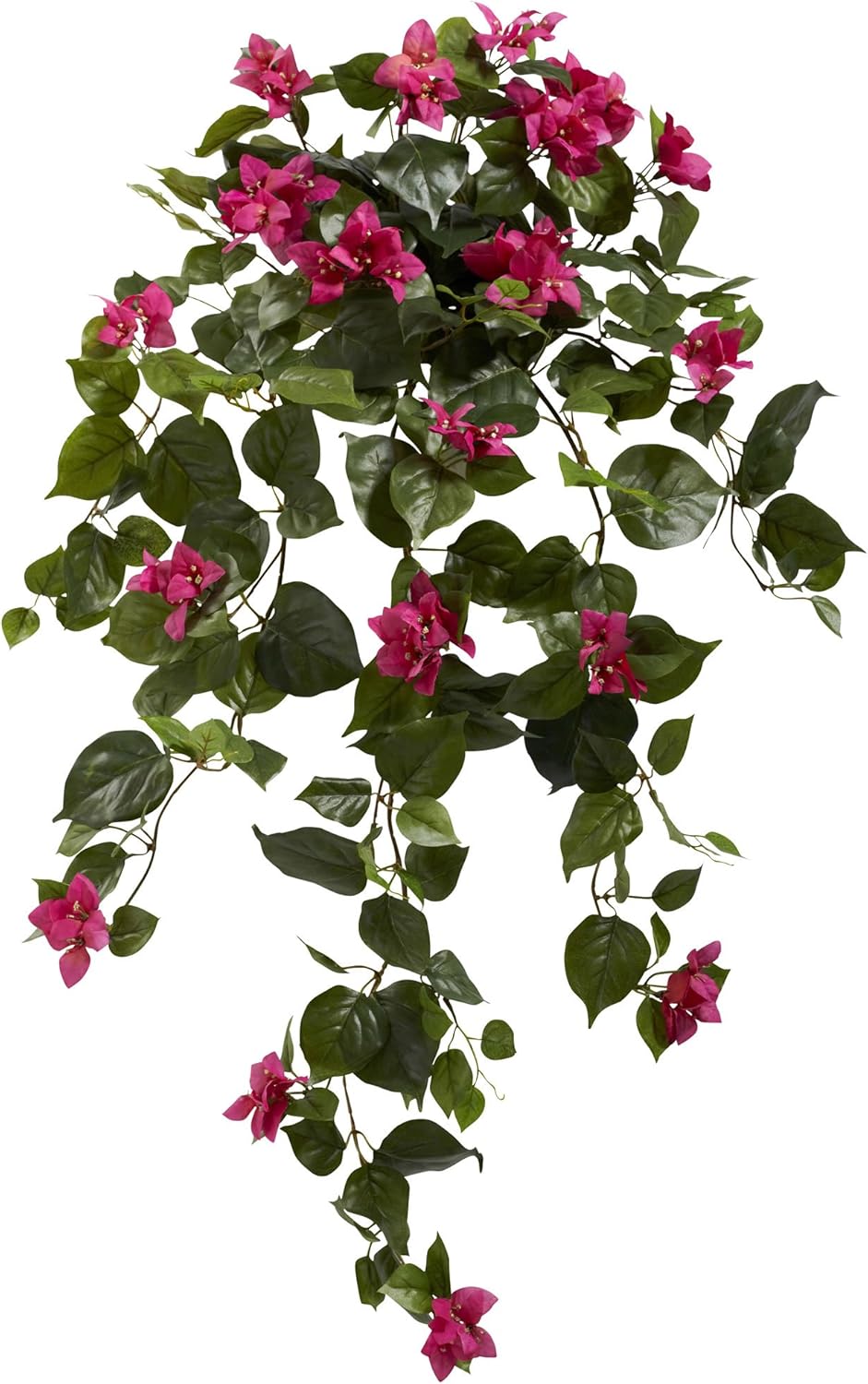 Nearly Natural 37” Bougainvillea Hanging (Set of 2) Artificial Plant, Beauty No50
