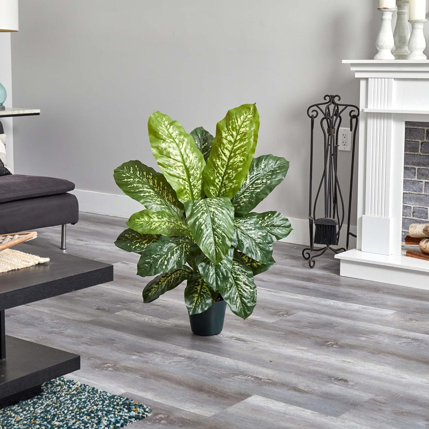 34in. Dieffenbachia Artificial Plant (Real Touch)