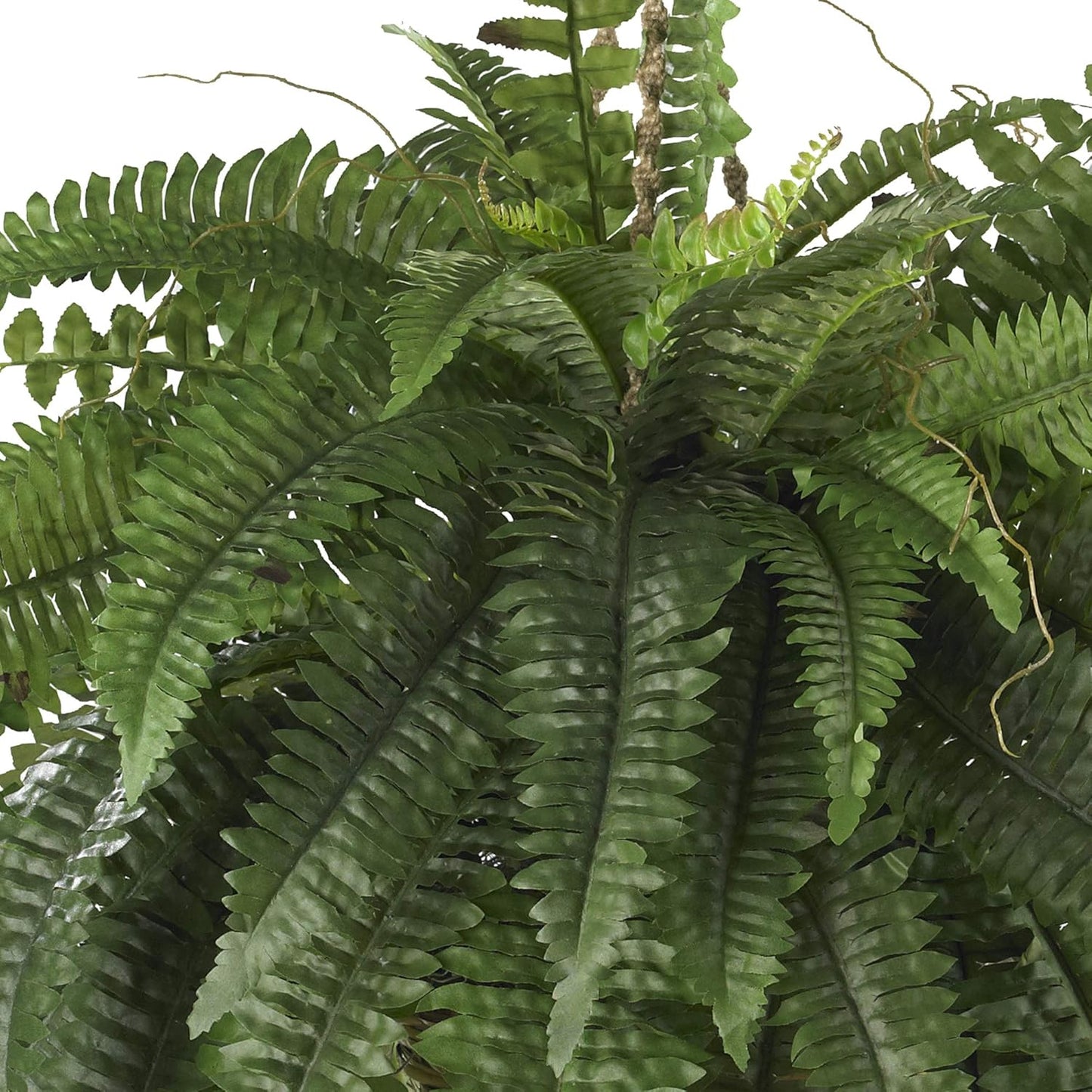 Nearly Natural 6774 22in. Large Boston Fern Hanging Basket,Green