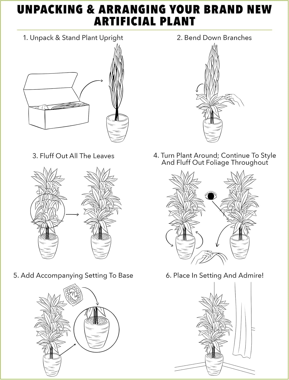 Areca, Fountain & Banana Palm Artificial Trees (Set of 3)
