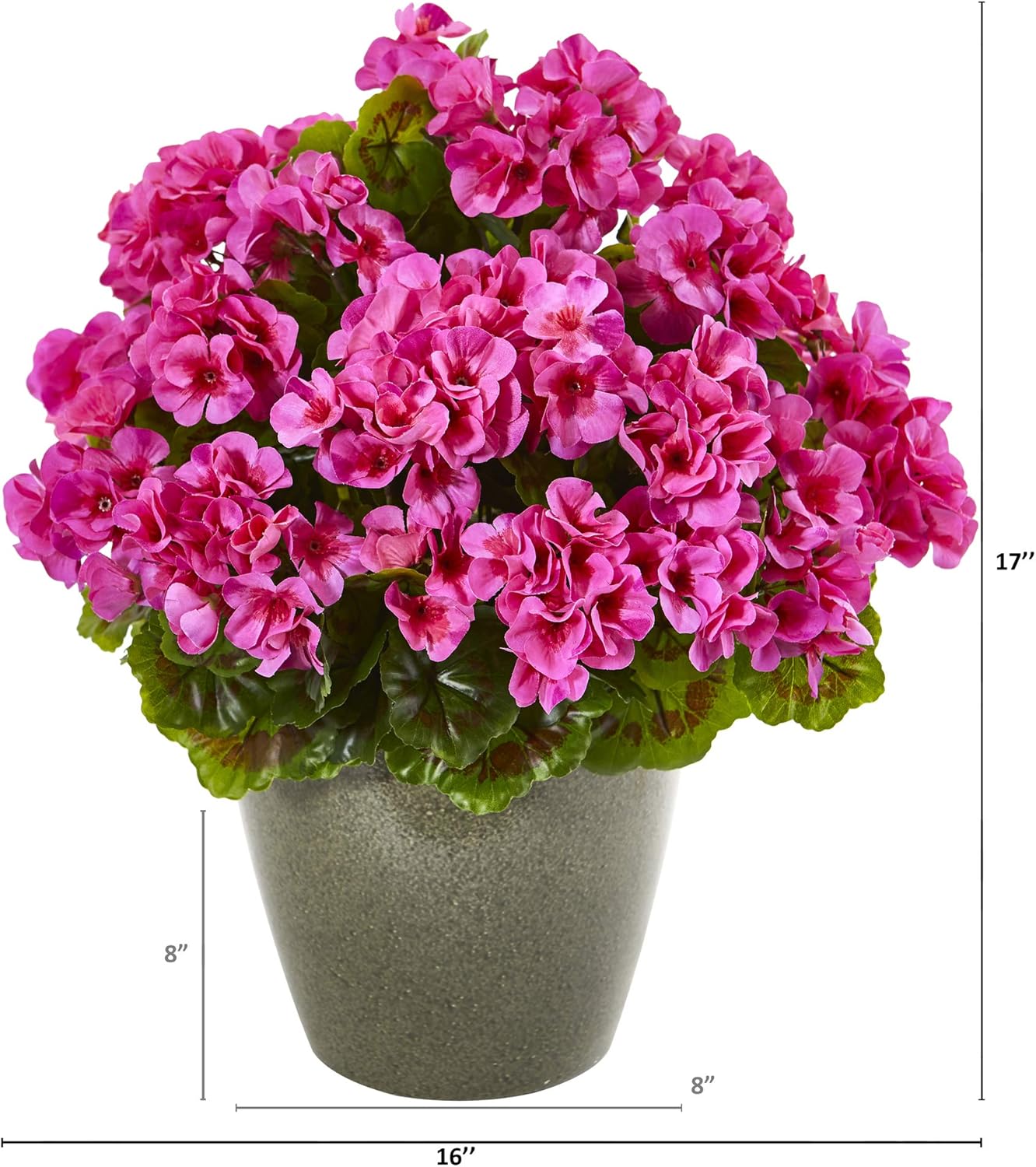 17in. Geranium Artificial Plant UV Resistant (Indoor/Outdoor) No50