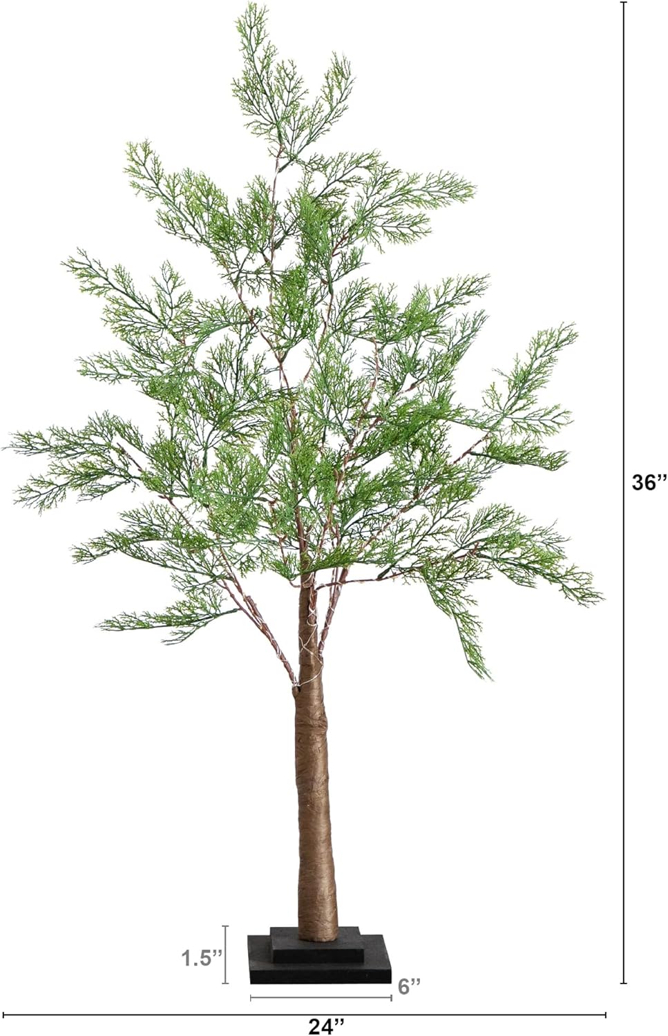 3ft. Lighted Artificial Cypress Tree with 120 Warm White LED Lights