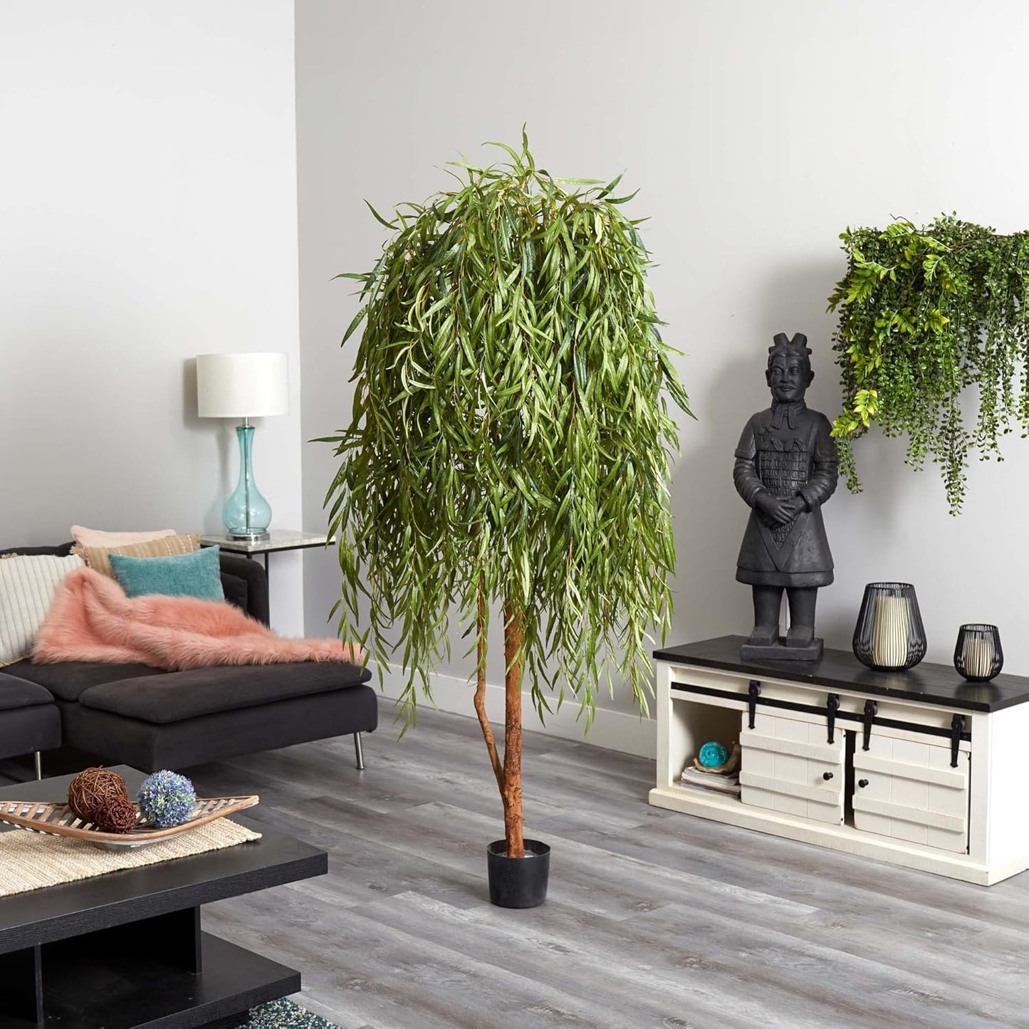7ft. Willow Artificial Silk Trees, Green