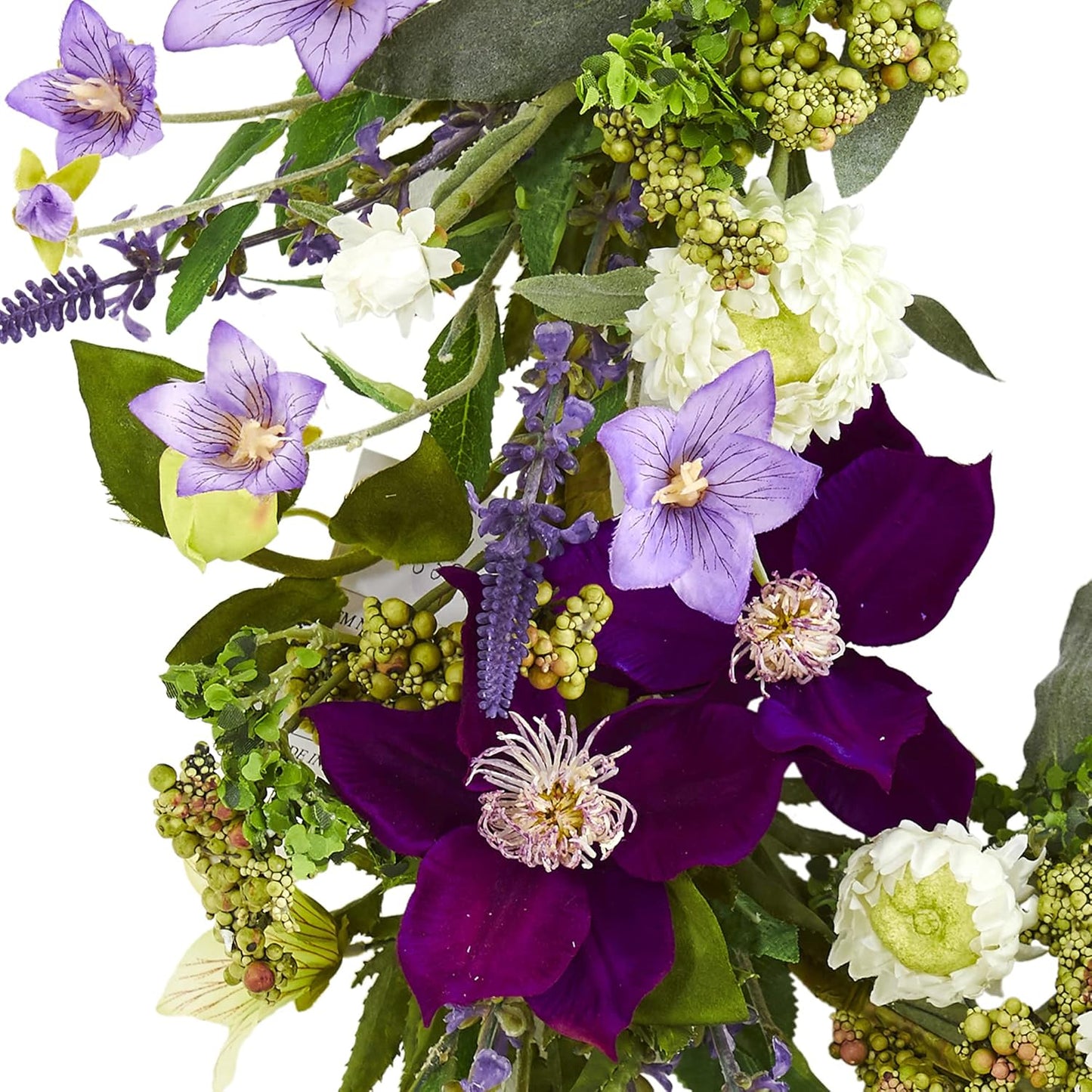 22-in. Mixed Flower Artificial Wreaths Purple