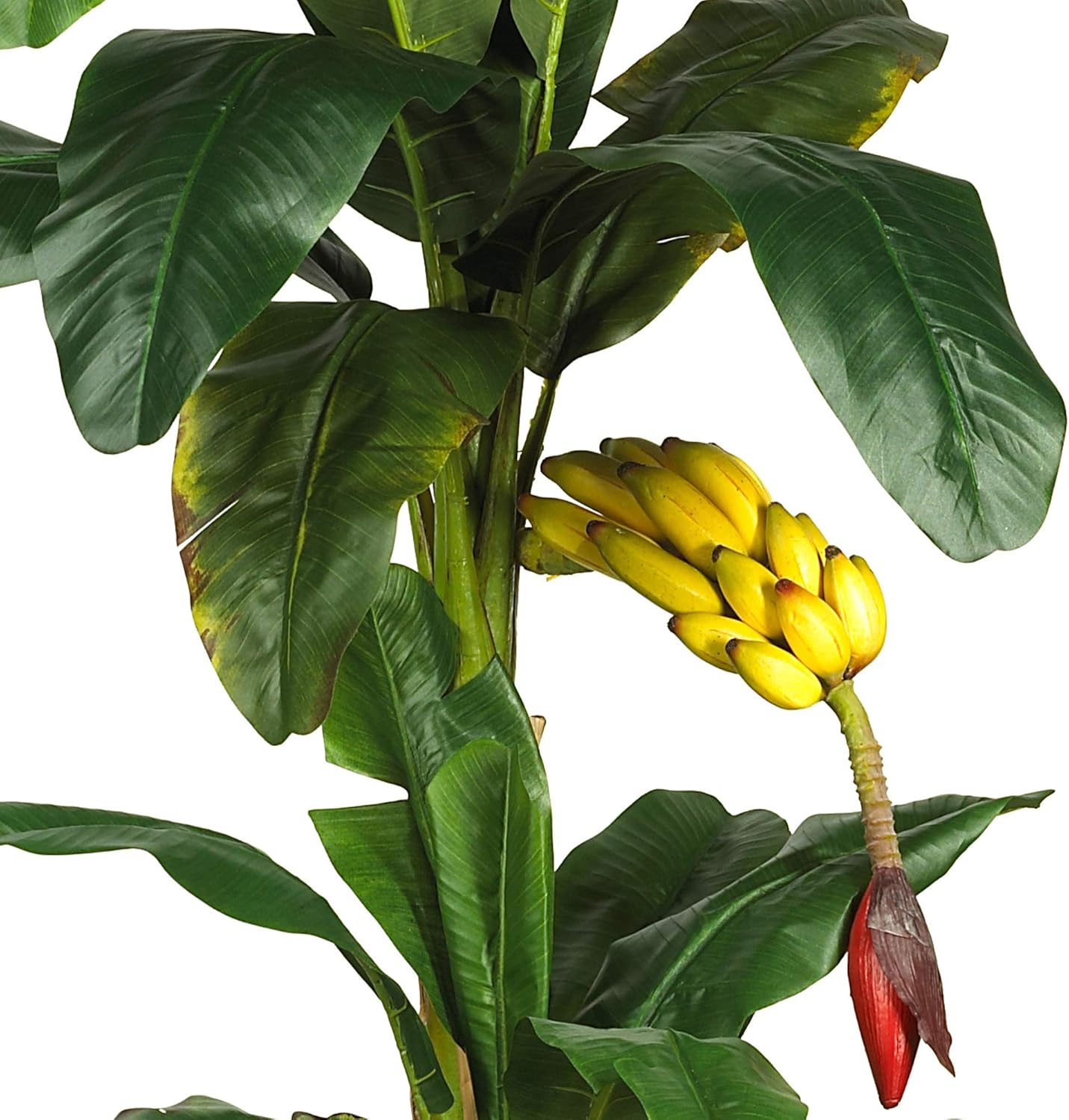 5226 6ft. Triple Stalk Banana Silk Tree , Green , 53.25" x 13" x 11.5"