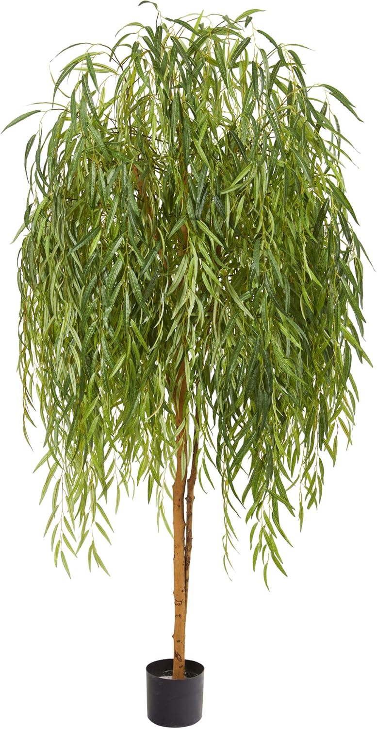 7ft. Willow Artificial Silk Trees, Green