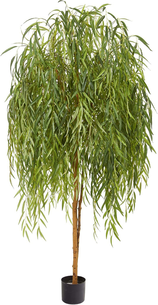 7ft. Willow Artificial Silk Trees, Green