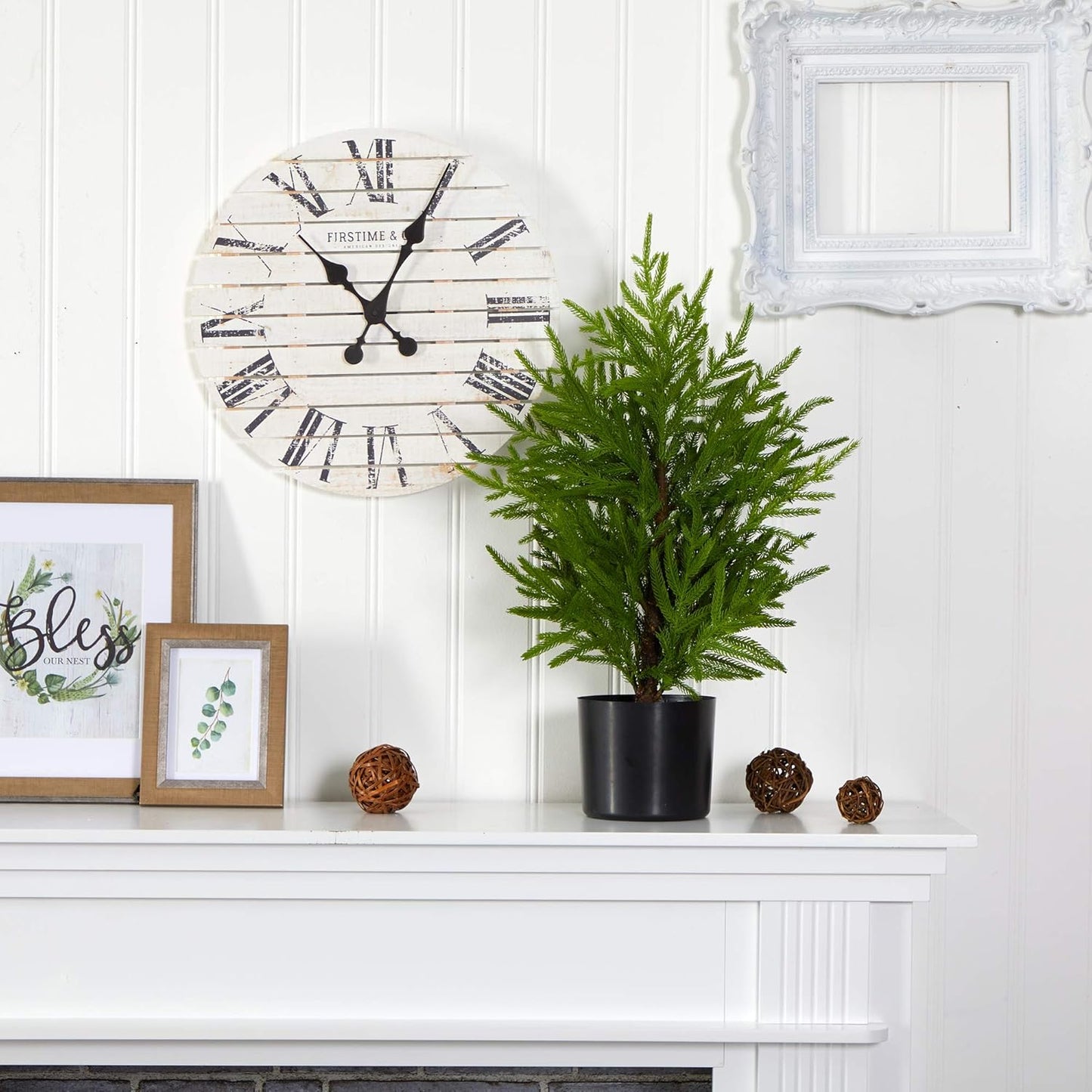 2ft. Norfolk Island Pine Natural Look Artificial Tree in Decorative Planter