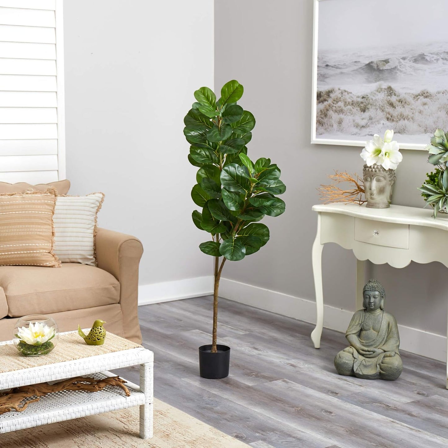 4.5ft. Fiddle Leaf Fig Artificial Tree
