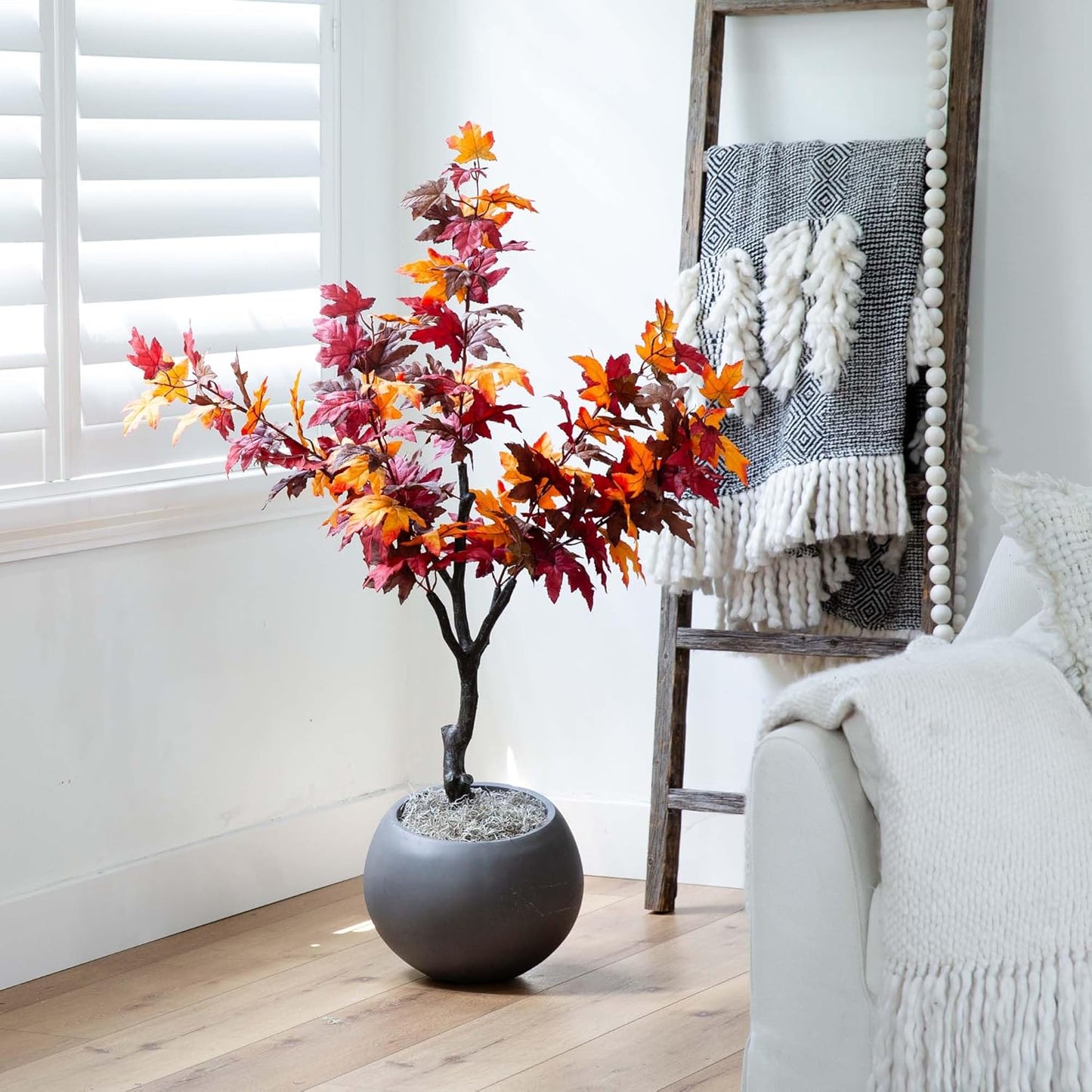 52in. Autumn Smoky Maple Artificial Fall Tree