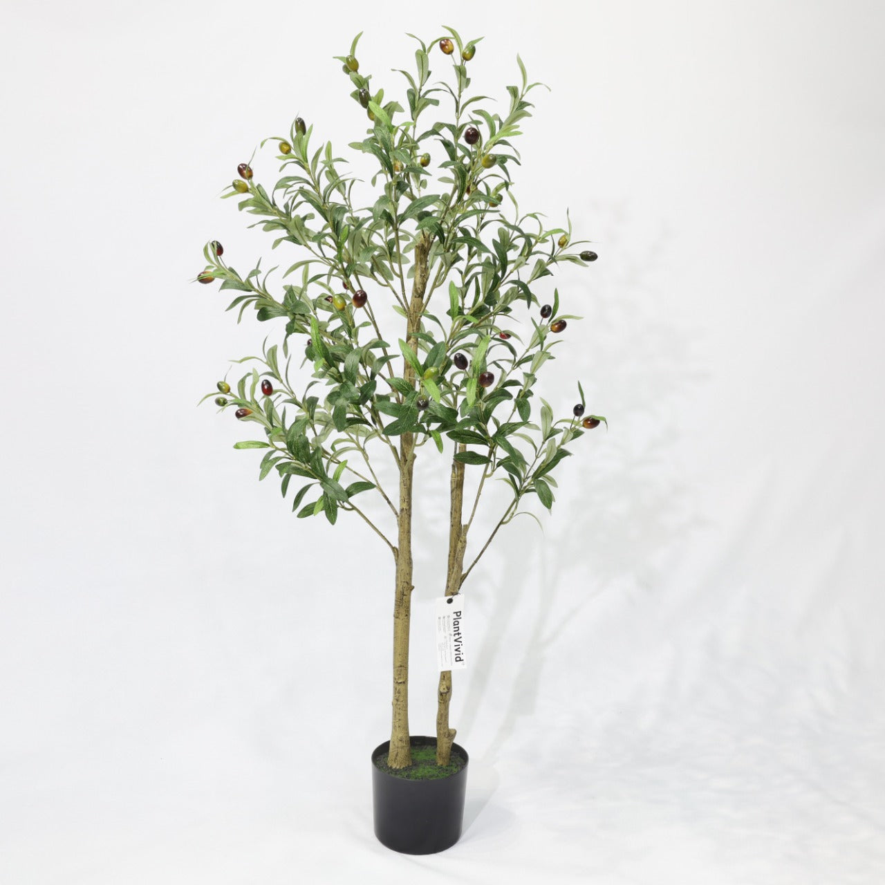 120cm Green Faux Olive tree Dual Canopy Artificial Olive Tree Potted