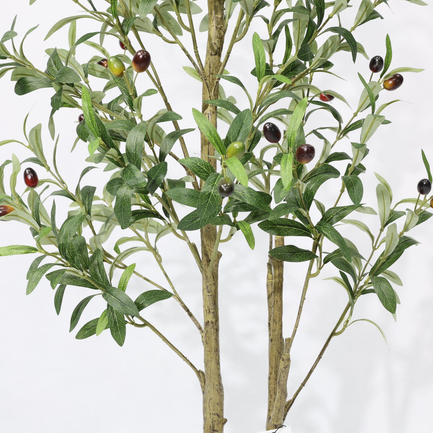 120cm Green Faux Olive tree Dual Canopy Artificial Olive Tree Potted