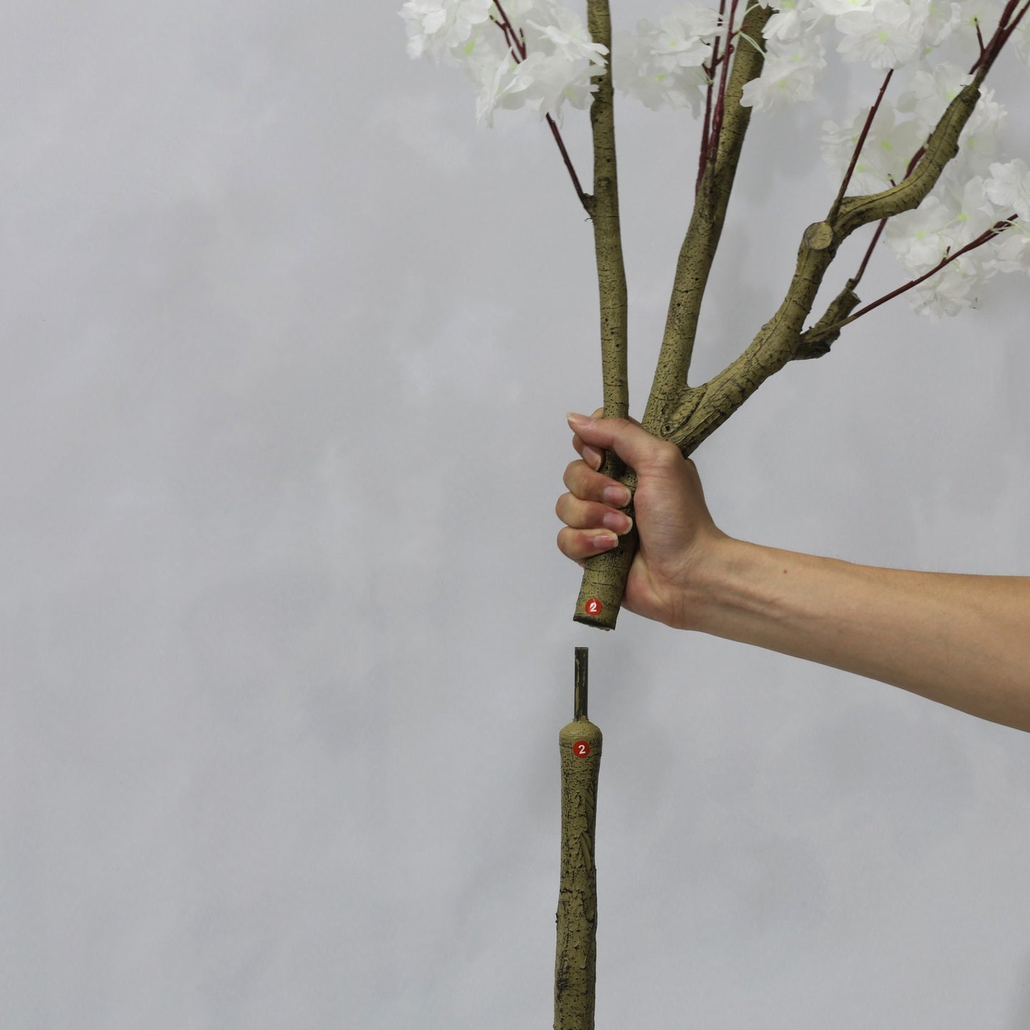 190cm Artificial white Cherry Blossom Tree Detachable Faux Plant