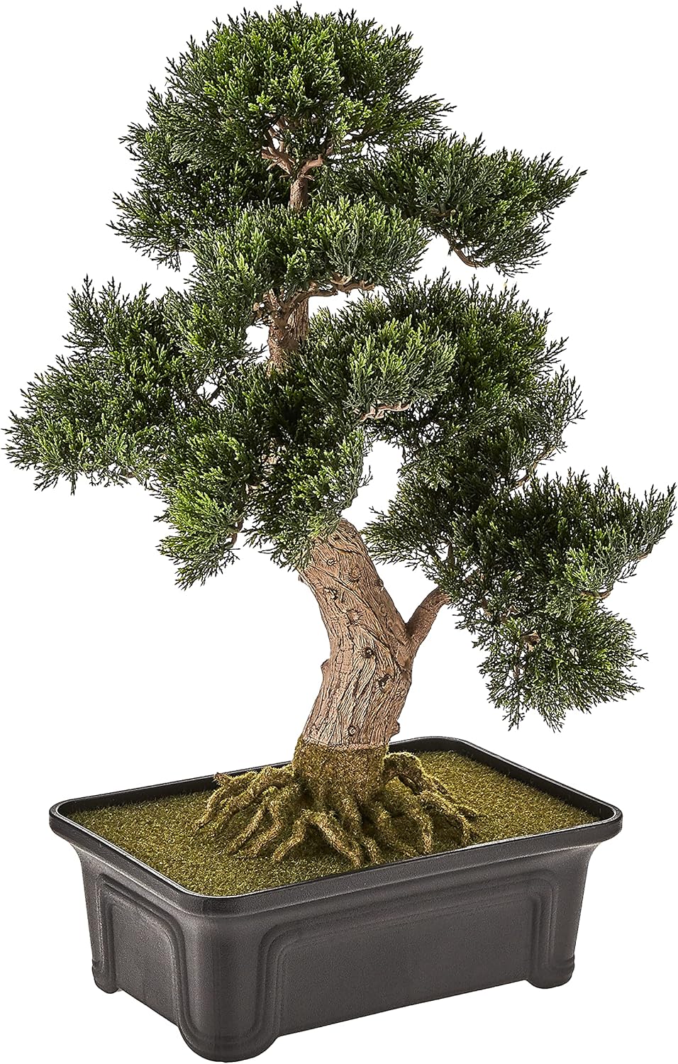 4103 24in. Cedar Bonsai Silk Plant,Green