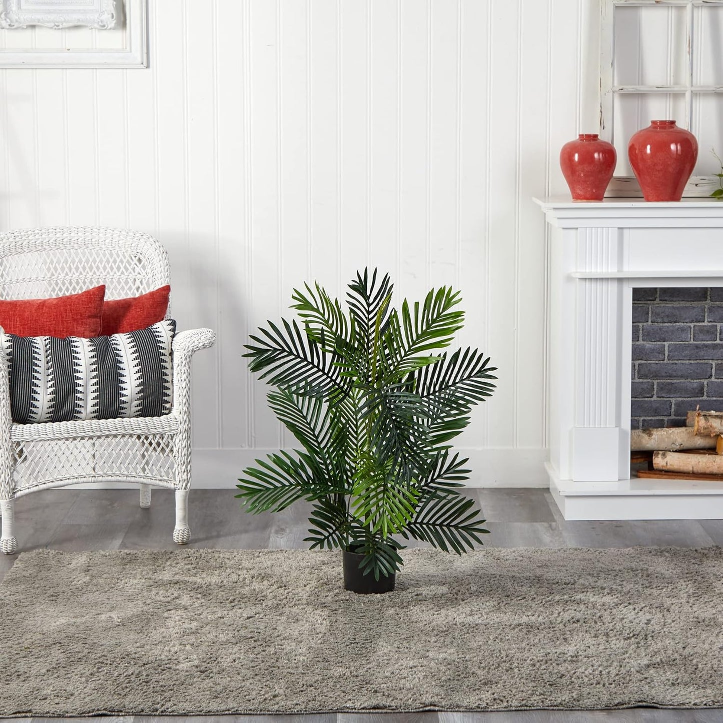3' Paradise Palm Tree Artificial Plant, Green