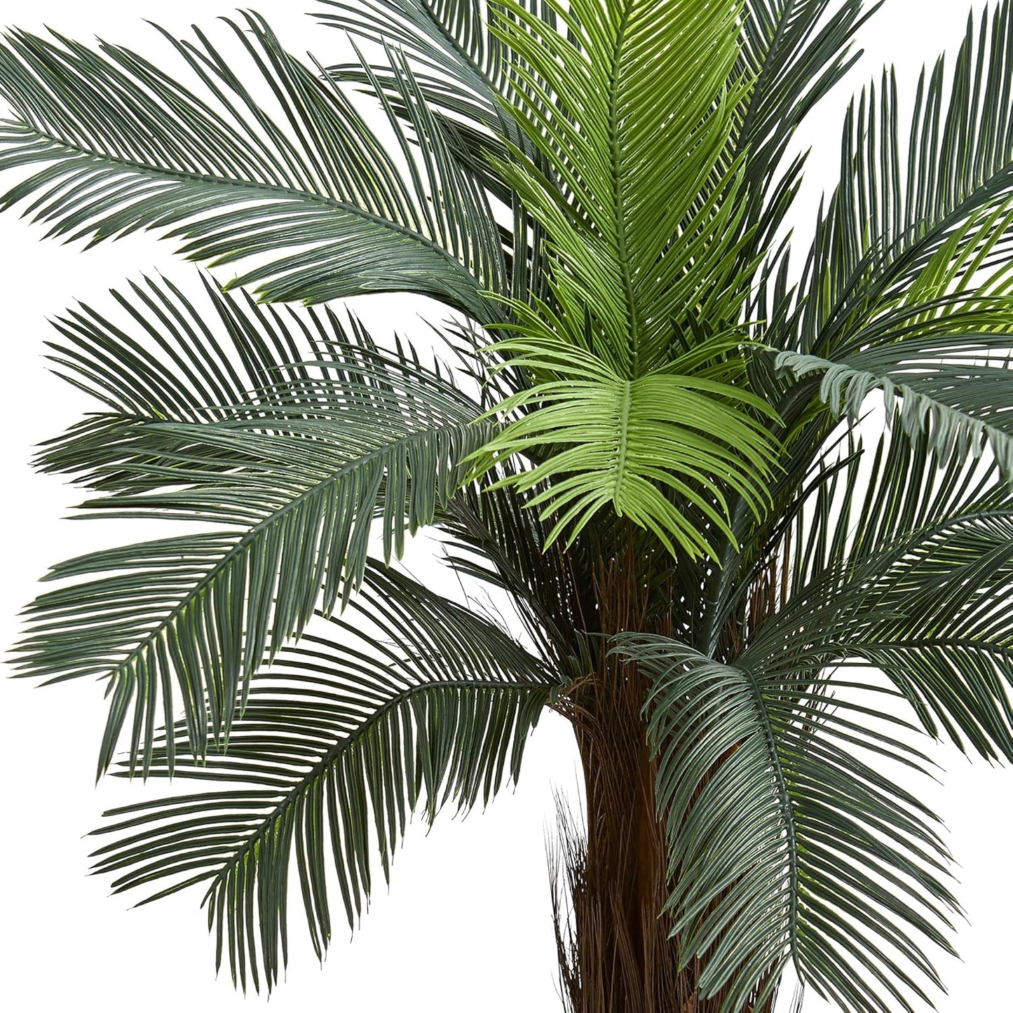 4.5ft. Cycas Artificial Tree in Orange Planter UV Resistant (Indoor/Outdoor)