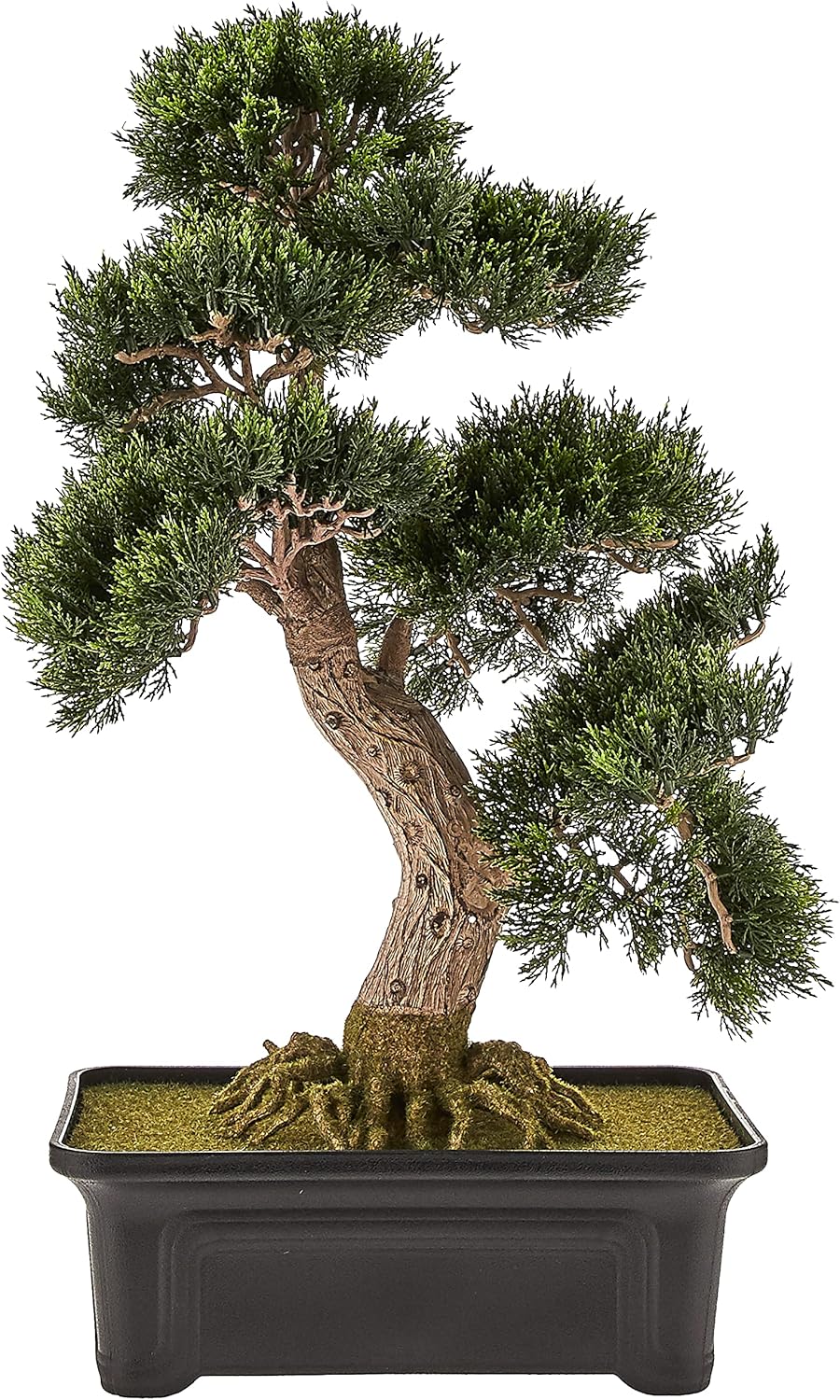 4103 24in. Cedar Bonsai Silk Plant,Green