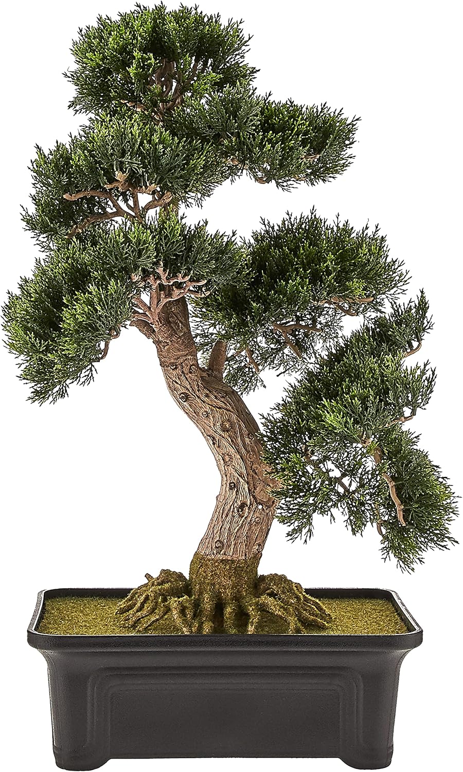 4103 24in. Cedar Bonsai Silk Plant,Green