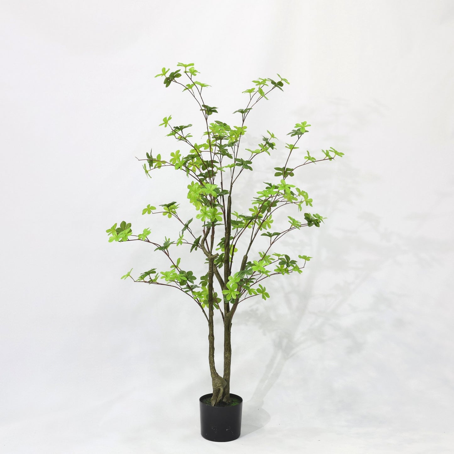 130cm Tropical Two Head Non Detachable Artificial Fiddle Leaf Plant