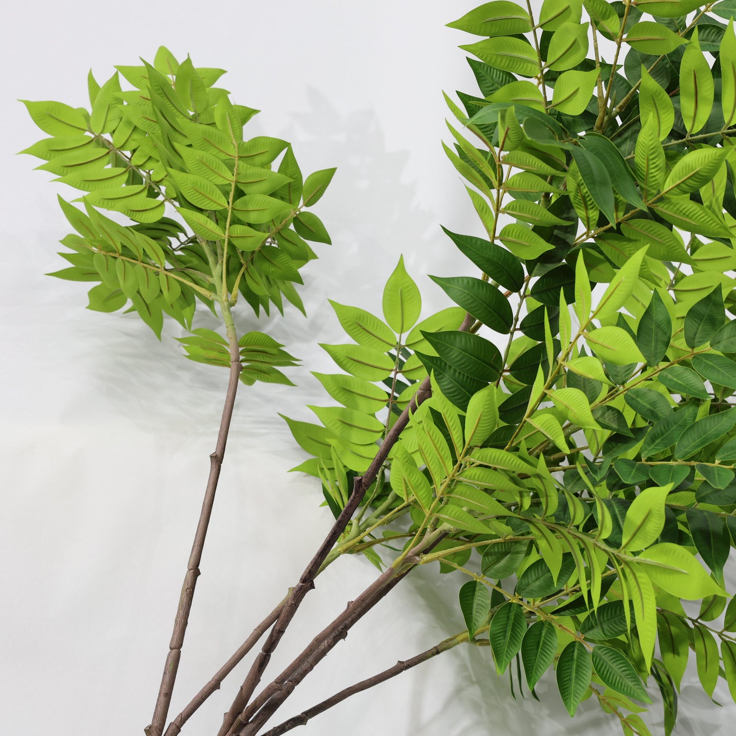 3 Pcs 70cm Artificial Plant Green Lacquer Branches Lush Faux Plants