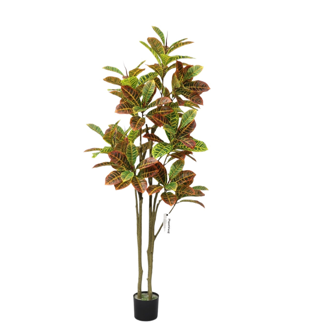 160cm Artificial Plant Colorful Variegated Leaves potted fake tree