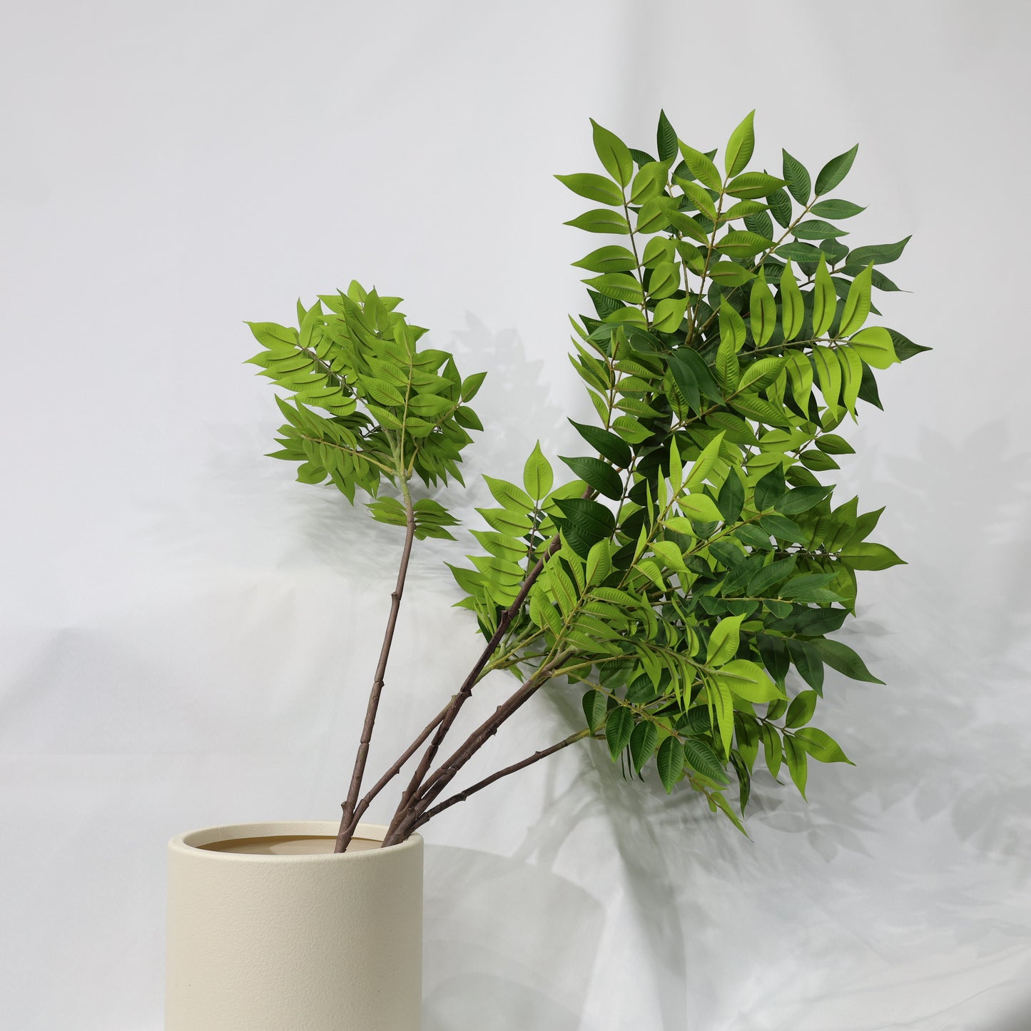 3 Pcs 70cm Artificial Plant Green Lacquer Branches Lush Faux Plants
