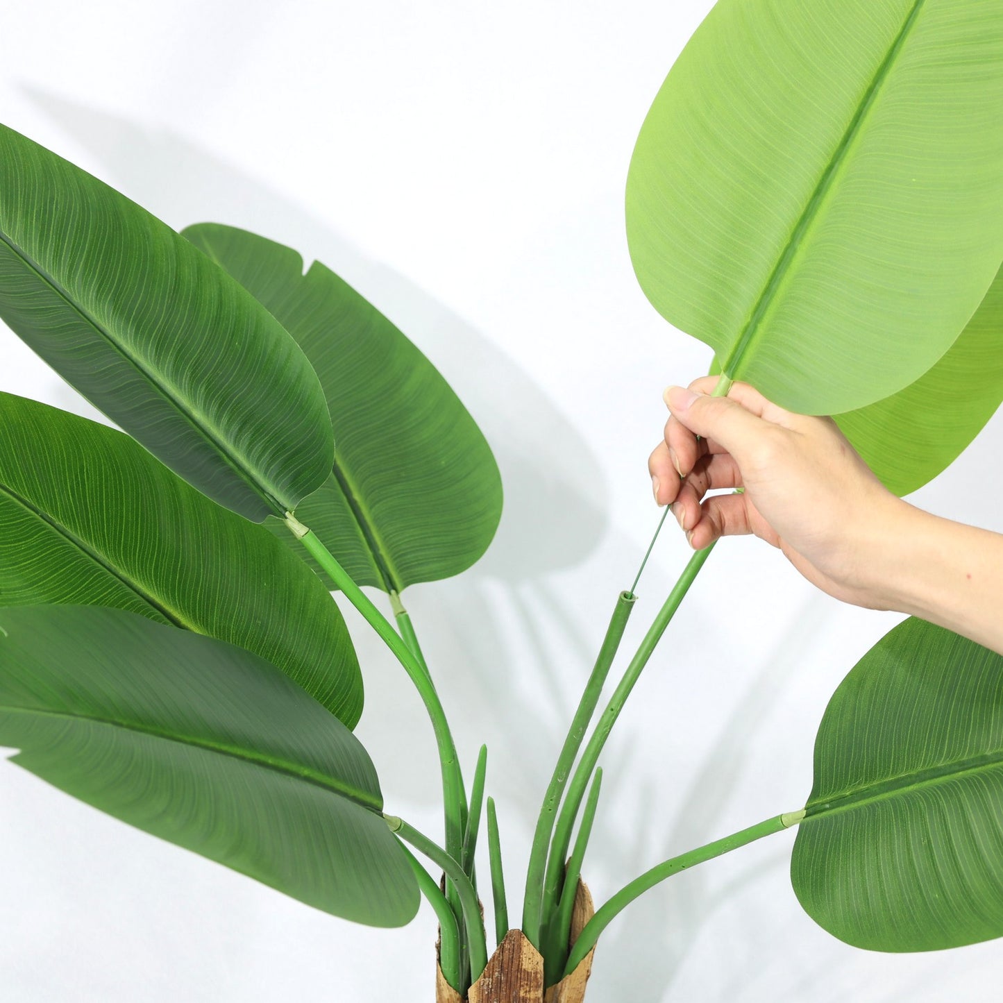 80cm Tropical fake Tree Large Leaf Artificial Travelers Palm Plant