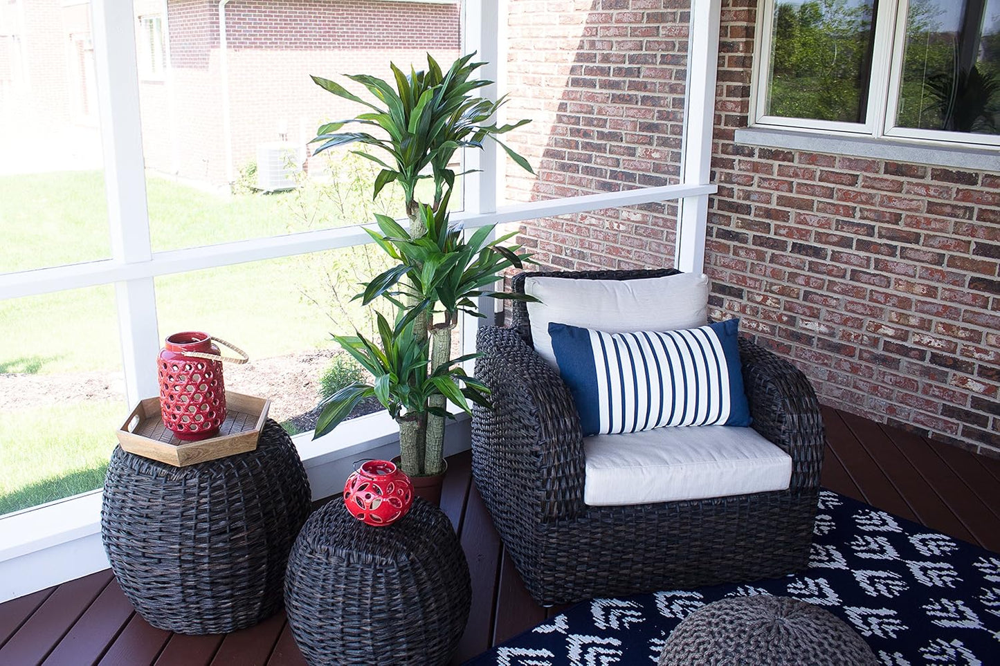 Nearly Natural 62IN Artificial Corn Stalk Dracaena Plant, Tall Fake Plant for Indoor Home Décor, Real Touch Faux Plant