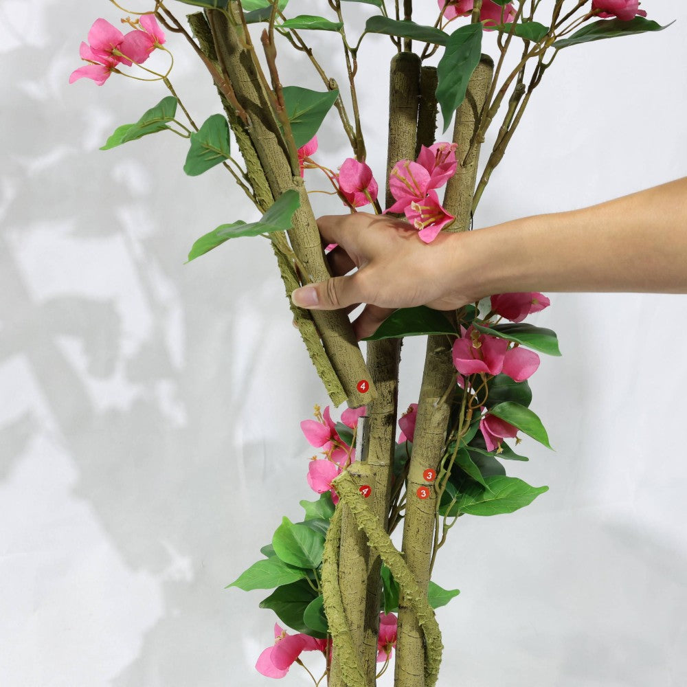 130cm Flourish Red flower tree Removable Artificial Bougainvillea Plant