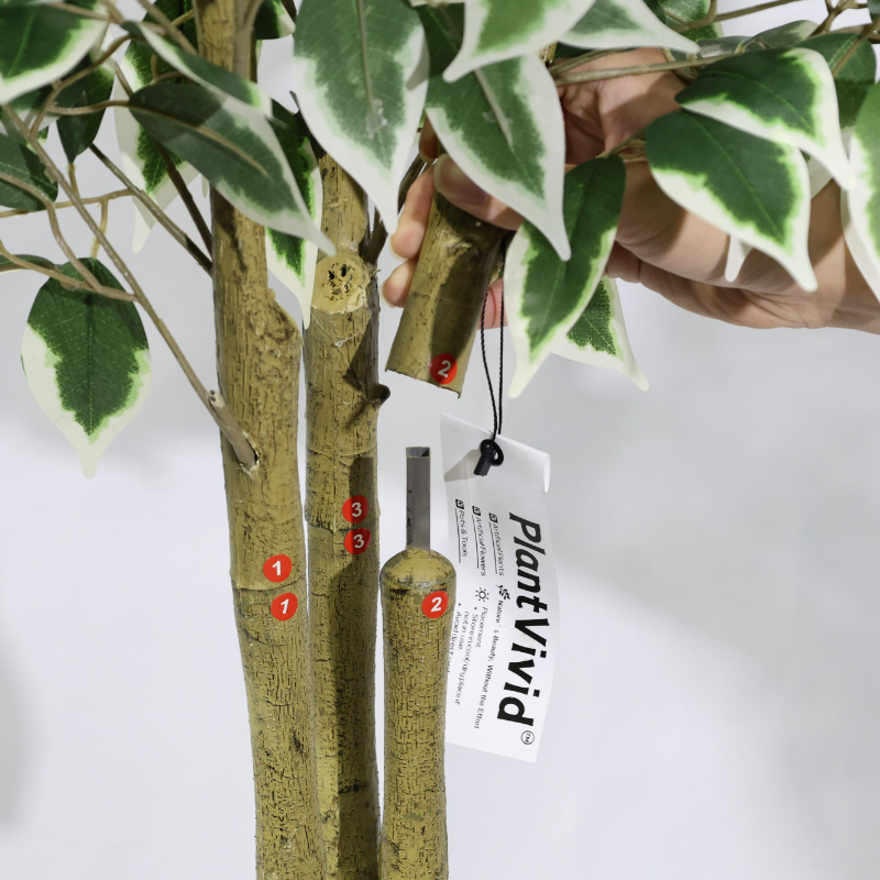 170cm Detachable Faux Banyan Tree Modern Style Artificial Ficus Plant