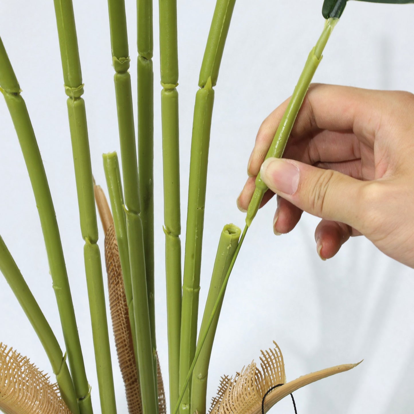 120cm Artificial Tree Areca Palm Plant Fake tree 9 leaves for decoration