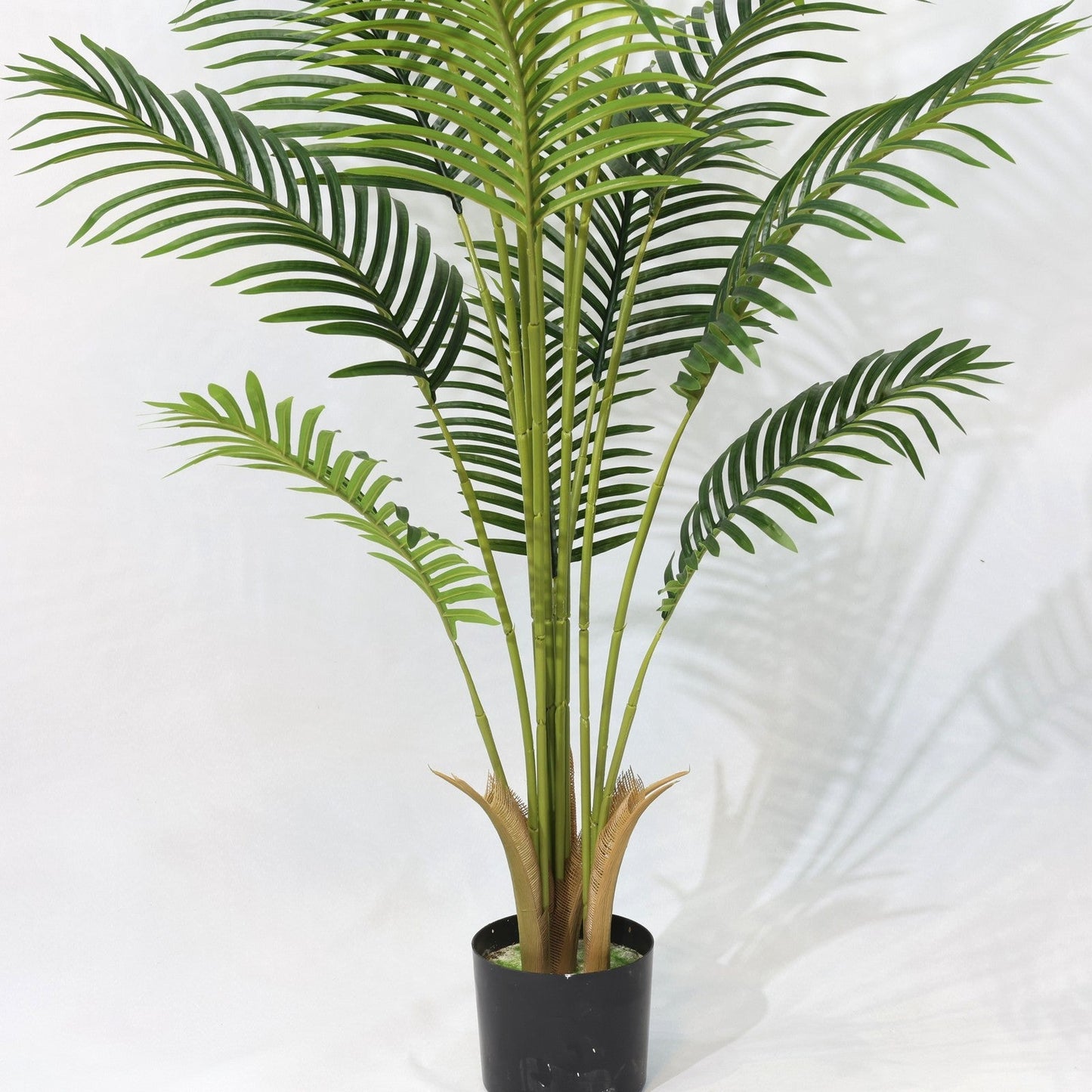 Τεχνητός φοίνικας Areca 180cm με 15 πράσινα φύλλα, ψεύτικο δέντρο τον κήπο του