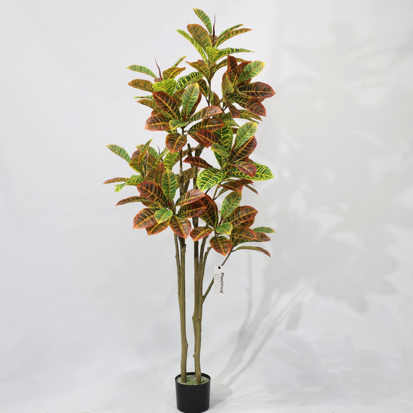 160cm Artificial Plant Colorful Variegated Leaves potted fake tree