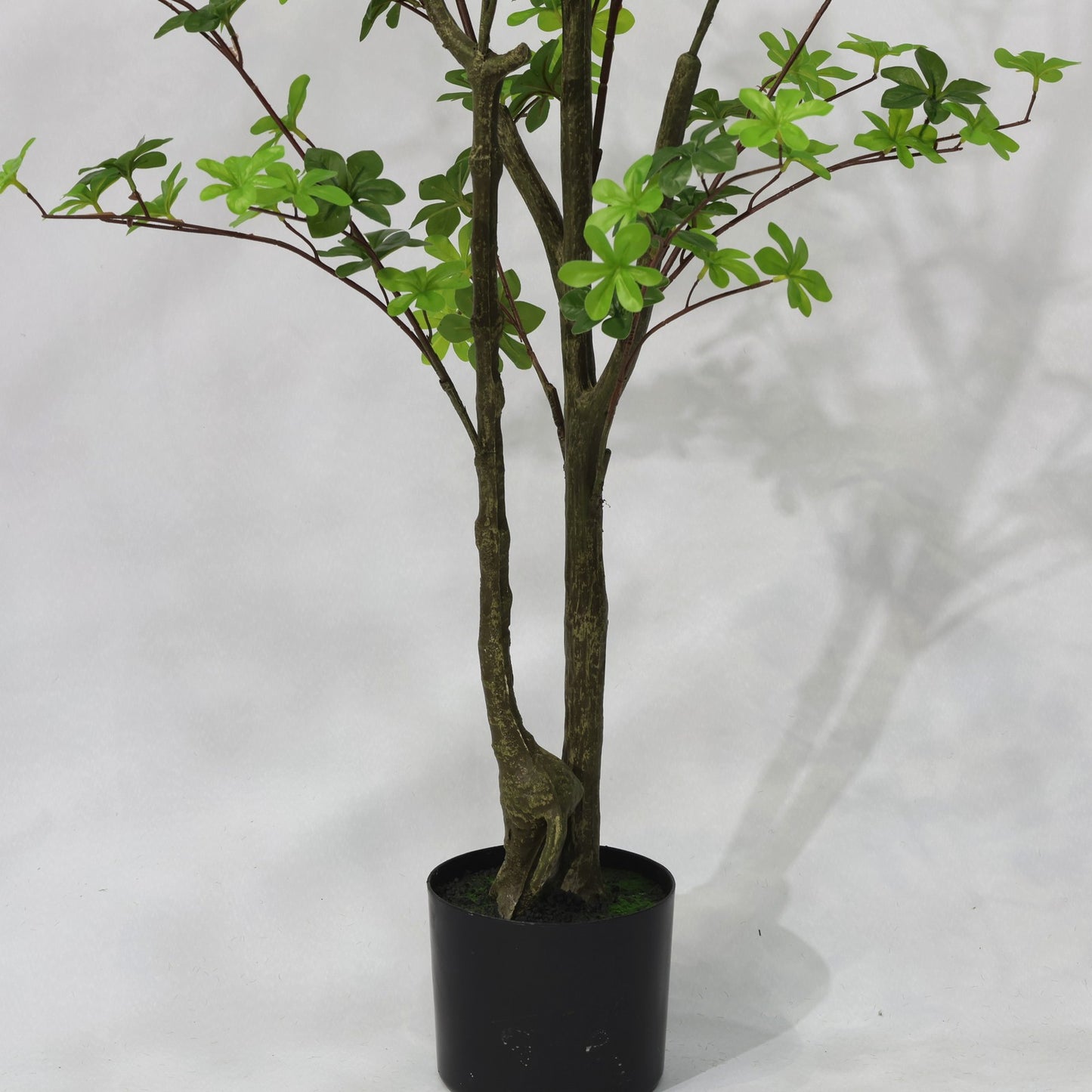 130cm Tropical Two Head Non Detachable Artificial Fiddle Leaf Plant