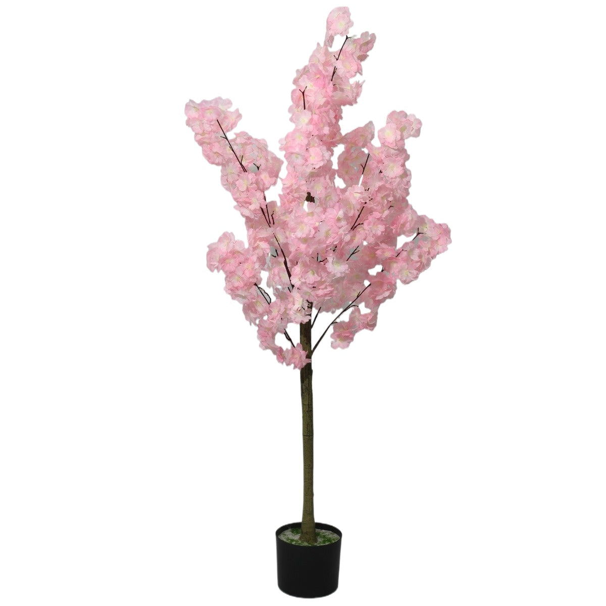 120cm Potted Pink Cherry Blossom Tree Artificial Flowers Plant
