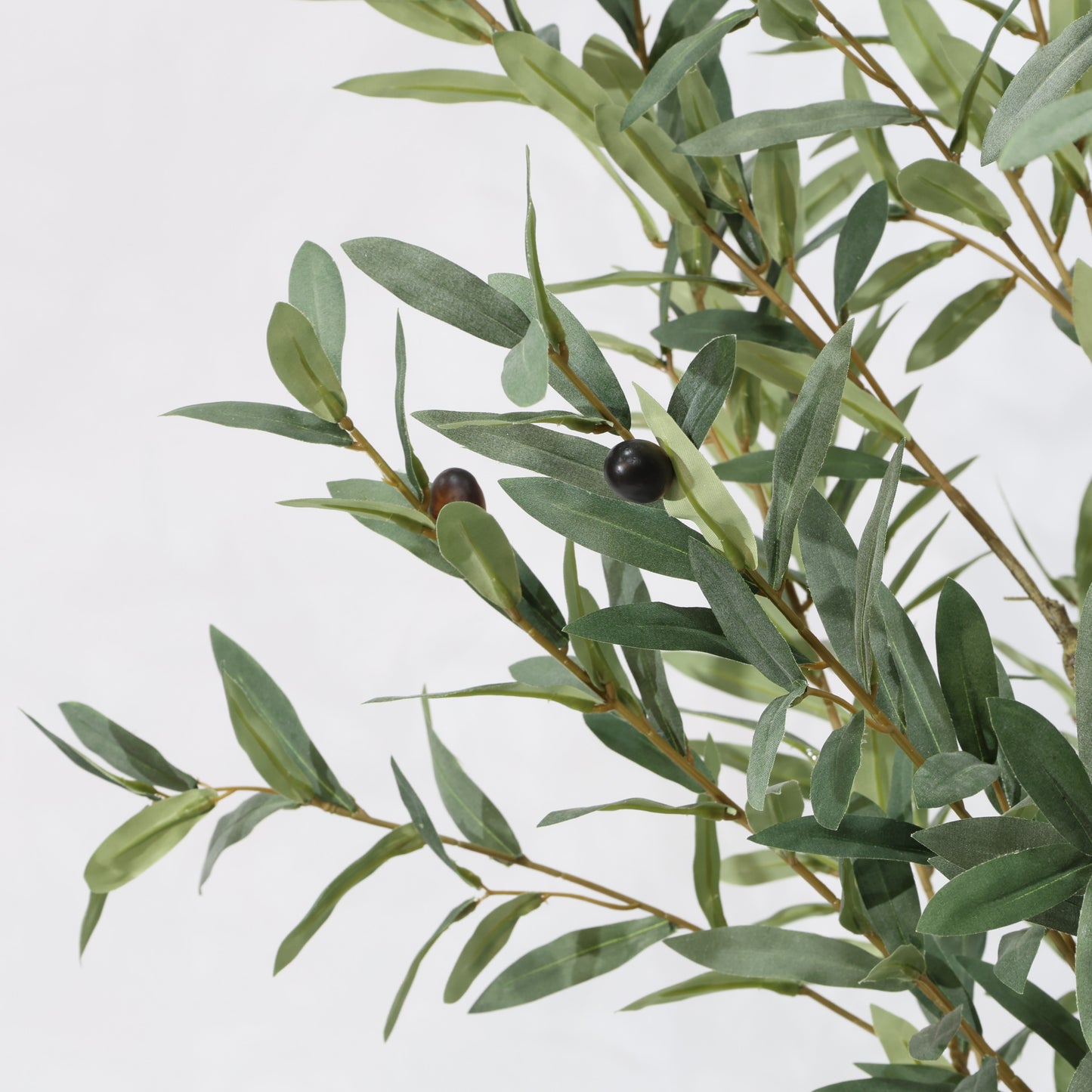 210cm Artificial Olive Tree Detachable Dual Branches - Realistic Foliage
