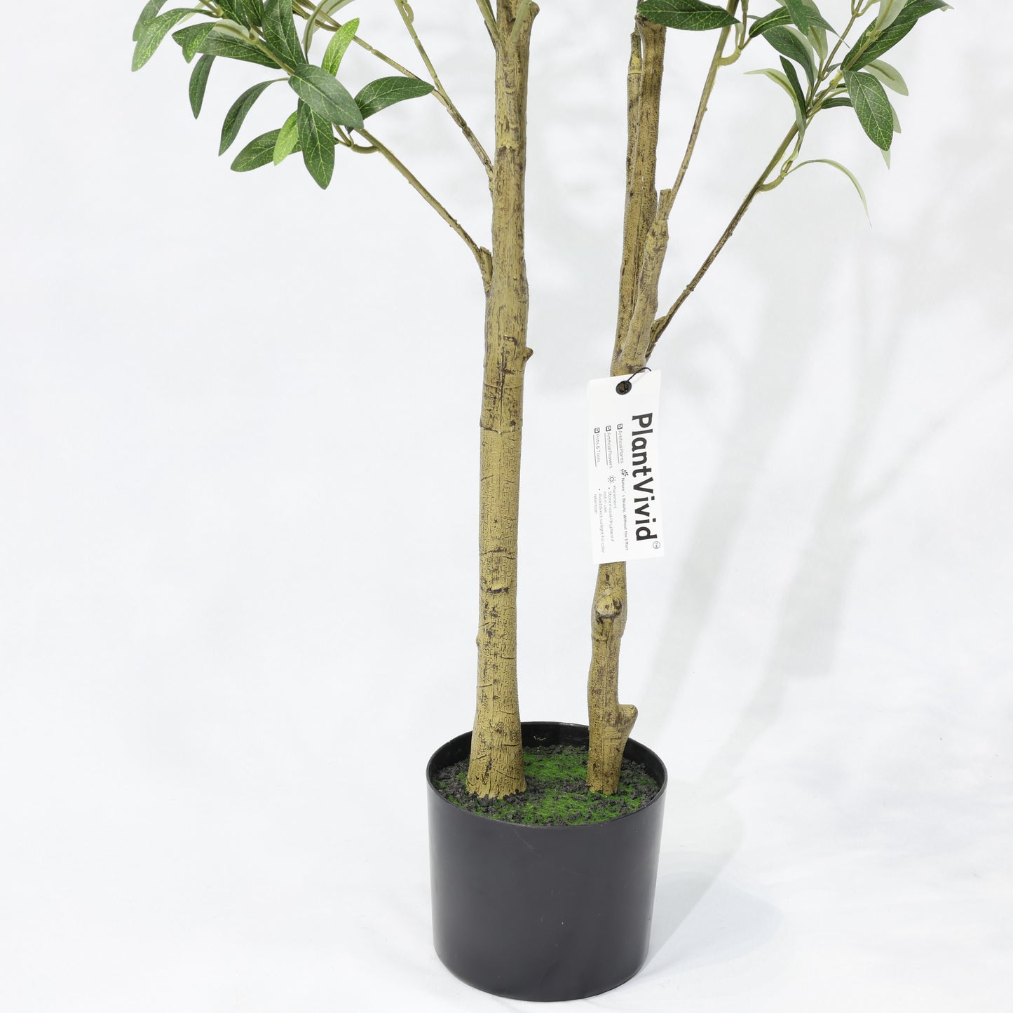 120cm Green Faux Olive tree Dual Canopy Artificial Olive Tree Potted