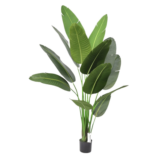 210cm Tropical Faux Leaf Detachable Artificial Travelers Palm Plant